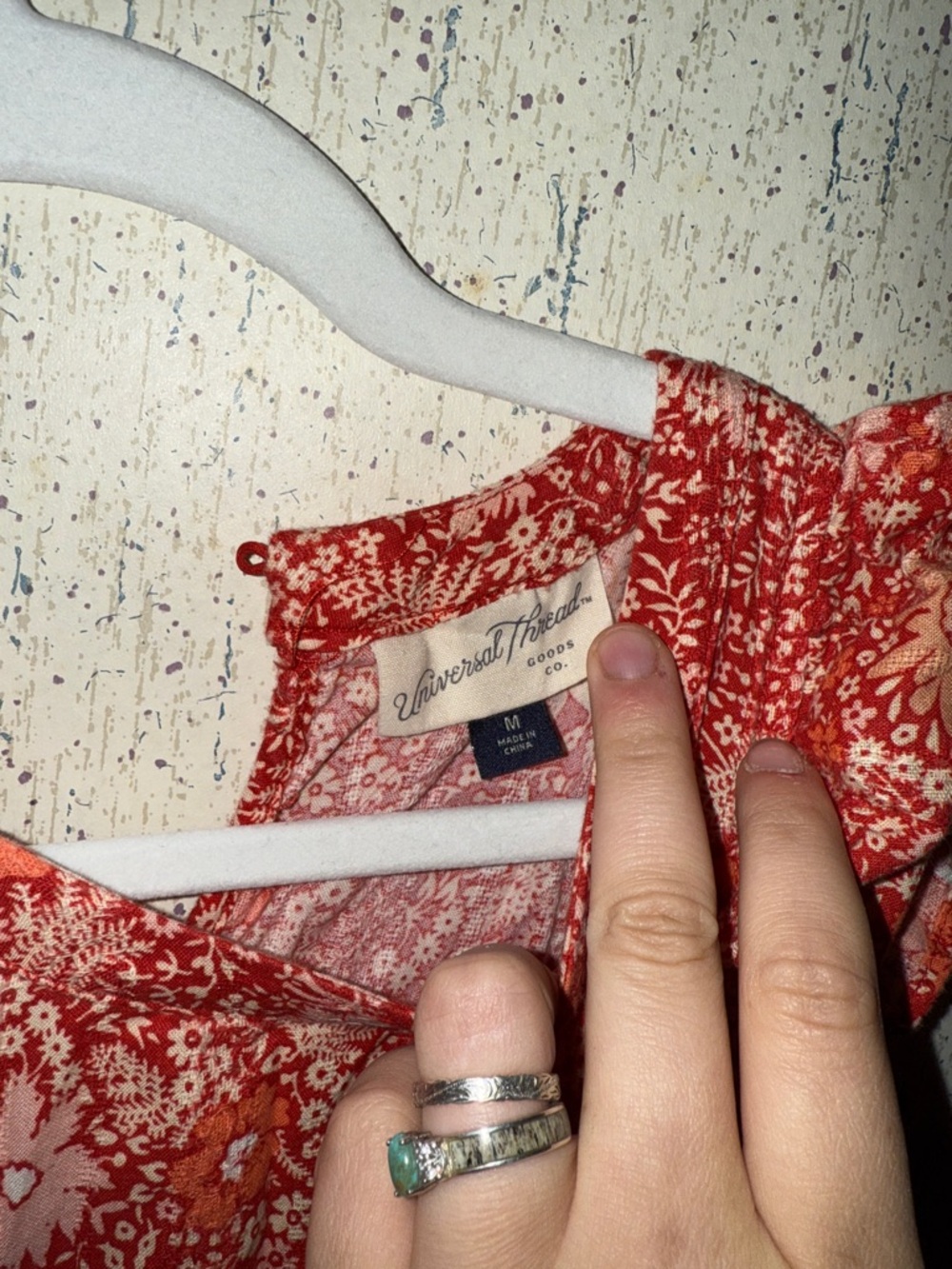 Red Floral Ruffle Sundress - Picture 3 of 5